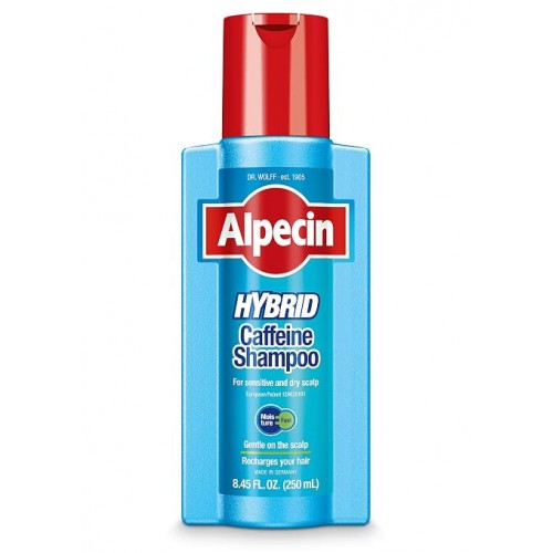 شامپو کافئین آلپسین Hybrid Sensitive Alpecin برای پوست سر خشک و حساس 
