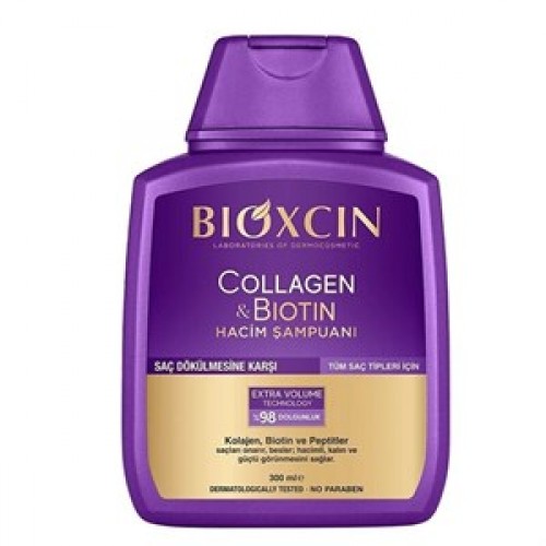 شامپو ضد ریزش Bioxcin (بنفش) مدل Collagen & Biotin حجم 300 میلی لیتر بیوکسین شامپو ضد ریزش Bioxcin (بنفش) مدل Collagen & Biotin حجم 300 میلی لیتر بیوکسین