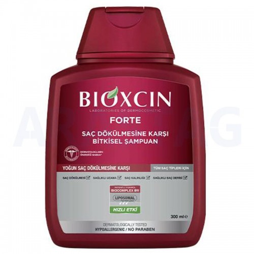 شامپو ضد ریزش  Bioxcin (قرمز) مدل FORTE حجم 300 میلی لیتر ببیوکسین