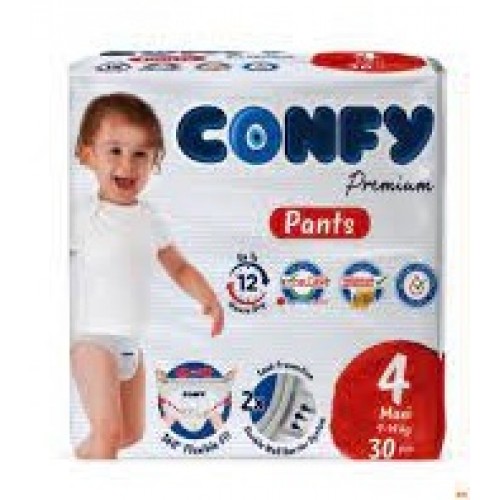 پوشک بچه شورتی سایز 4 بسته 30 عددي کانفی پوشک بچه شورتی سایز 4 بسته 30 عددي کانفی
