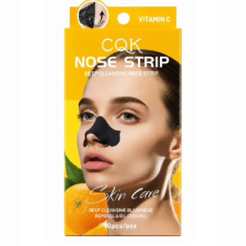 نوار بینی (چسب)CQK ویتامین C (زرد) Cleansing Nose Strip  مدل Vc Deep بسته 10 عددی سی کیو کا