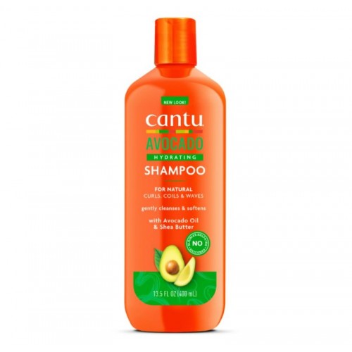 شامپو بدون سولفات آووکادو کنتو Cantu موهای فر حجم 400 میل