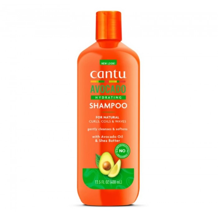 شامپو بدون سولفات آووکادو کنتو Cantu موهای فر حجم 400 میل