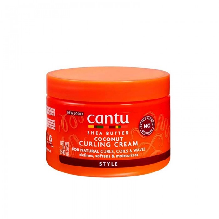 کرم مو کنتو Cantu (مخصوص موهای فر) مدل Coconut Curling Cream وزن 340 گرم 