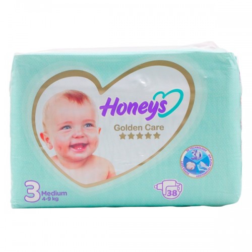 پوشک بچه سایز 3 بسته 38 عددی هانیز پوشک بچه سایز 3 بسته 38 عددی هانیز