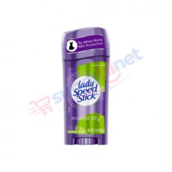 استیک ضدتعریق زنانه لیدی اسپید استیک Lady Speed Stick مدل Invisible Dry رایحه Powder Fresh وزن ۶۵ گرم