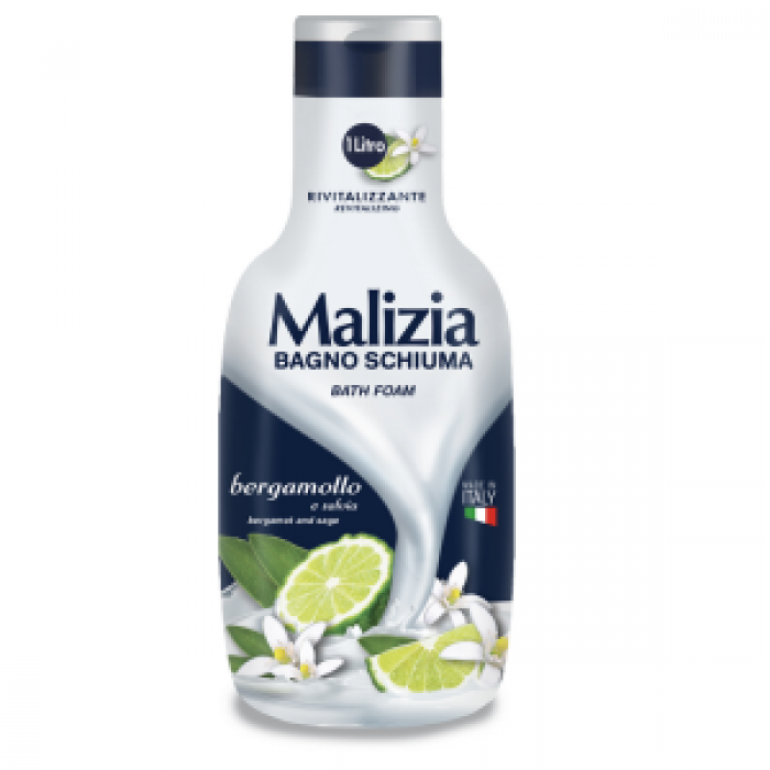 شامپو بدن  Malizia مدل bergamot and sage (لیمو) حجم 1000 میلی لیتر مالیزیا