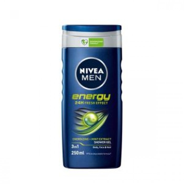 شامپو سر و بدن Nivea مدل Energy (سبز) حجم 500 میلی لیتر نیوا