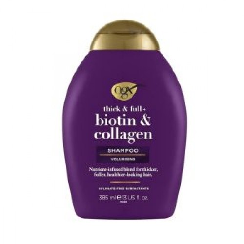 شامپو ضد ریزش OGX (بنفش) مدل Biotin & Collagen حجم 385 میلی لیتر او جی ایکس شامپو ضد ریزش OGX (بنفش) مدل Biotin & Collagen حجم 385 میلی لیتر او جی ایکس