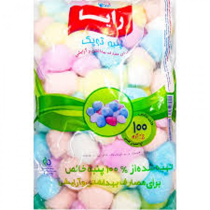 پنبه آرایشی و بهداشتی رنگی رایا