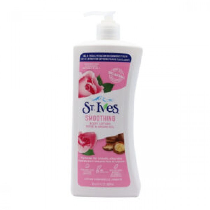 لوسیون بدن سنت ایوز مدل Smoothing (گل رز) حجم 621 میلی لیتر St.Ives 