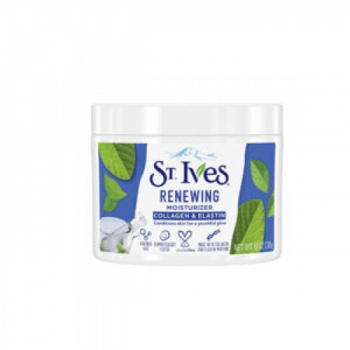 کرم مرطوبکننده صورت کلاژن و الاستین سنت ایوز St. Ives مدل Renewing Collagen & Elastin وزن ۲۸۳ گرم