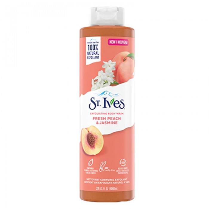 شامپو بدن St.Ives مدل Fresh Peach & Jasmine (هلو) حجم 650 میلی لیتر سینت ایوز