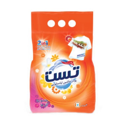 پودرماشین لباسشویی گلهای بهاری 4000 گرمی تست پودرماشین لباسشویی گلهای بهاری 4000 گرمی تست