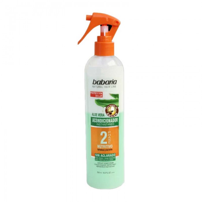 اسپری دو فاز مو Babaria مدل Aloe Vera حجم 500 میلی لیتر باباریا 