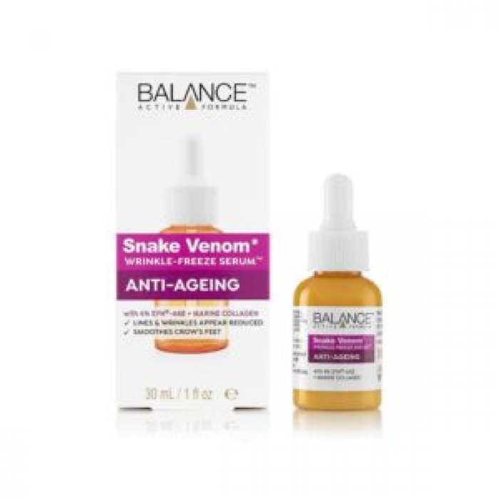 سرم پوست صورت ضد چروک بالانس Balance مدل Snake Venom حجم 30 میلی لیتر بالانس