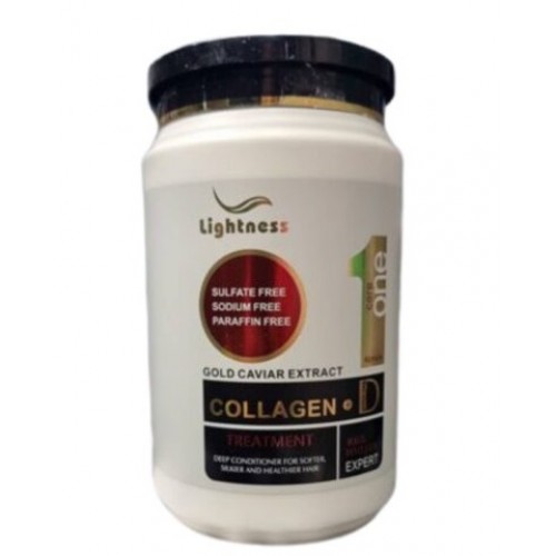 ماسک مو کلاژن بدون سولفات lightness (سفید) حجم 1000 میلی لیتر لایتنس ماسک مو کلاژن بدون سولفات lightness (سفید) حجم 1000 میلی لیتر لایتنس