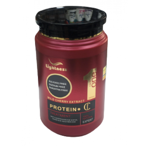 ماسک مو پروتئین بدون سولفات lightness  (قرمز) حجم  1000 میلی لیتر لایتنس