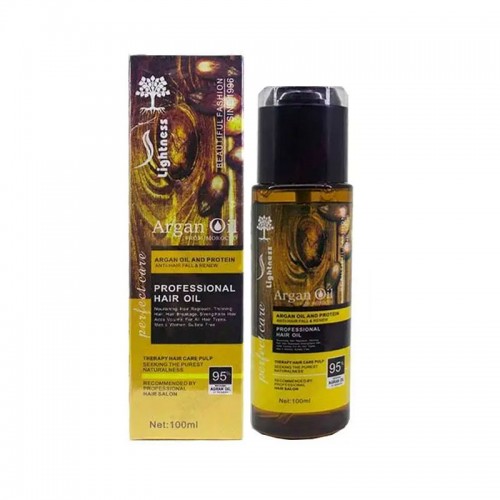 روغن آرگان فاقد سولفات Lightness مدل Professional حجم 100 میلی لیتر لایتنس روغن آرگان فاقد سولفات Lightness مدل Professional حجم 100 میلی لیتر لایتنس