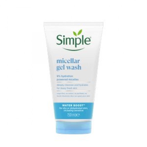 ژل شست و شوی صورت سیمپل Simple مدل Micellar Gel Wash حجم 150 میلی لیتر