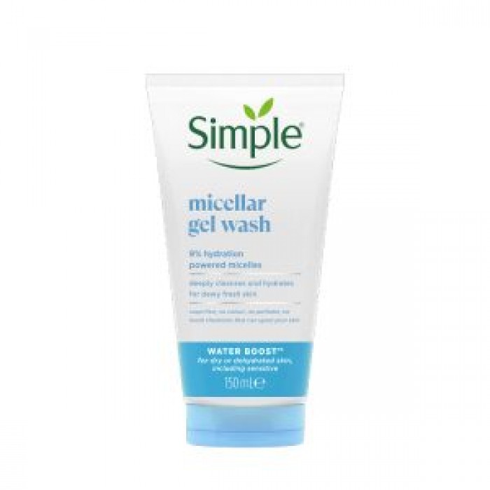 ژل شست و شوی صورت سیمپل Simple مدل Micellar Gel Wash حجم 150 میلی لیتر