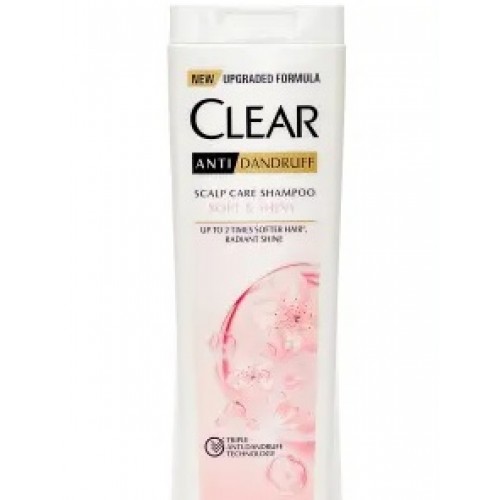 شامپو ضد شوره بانوان صورتی درخشان كننده و حالت دهنده 400 میلی لیتر کلییر 